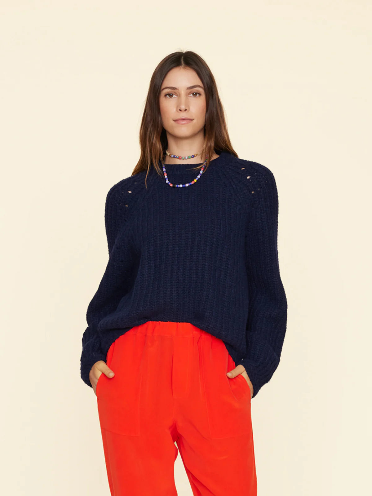 LANDREY SWEATER - NAVY BLUE