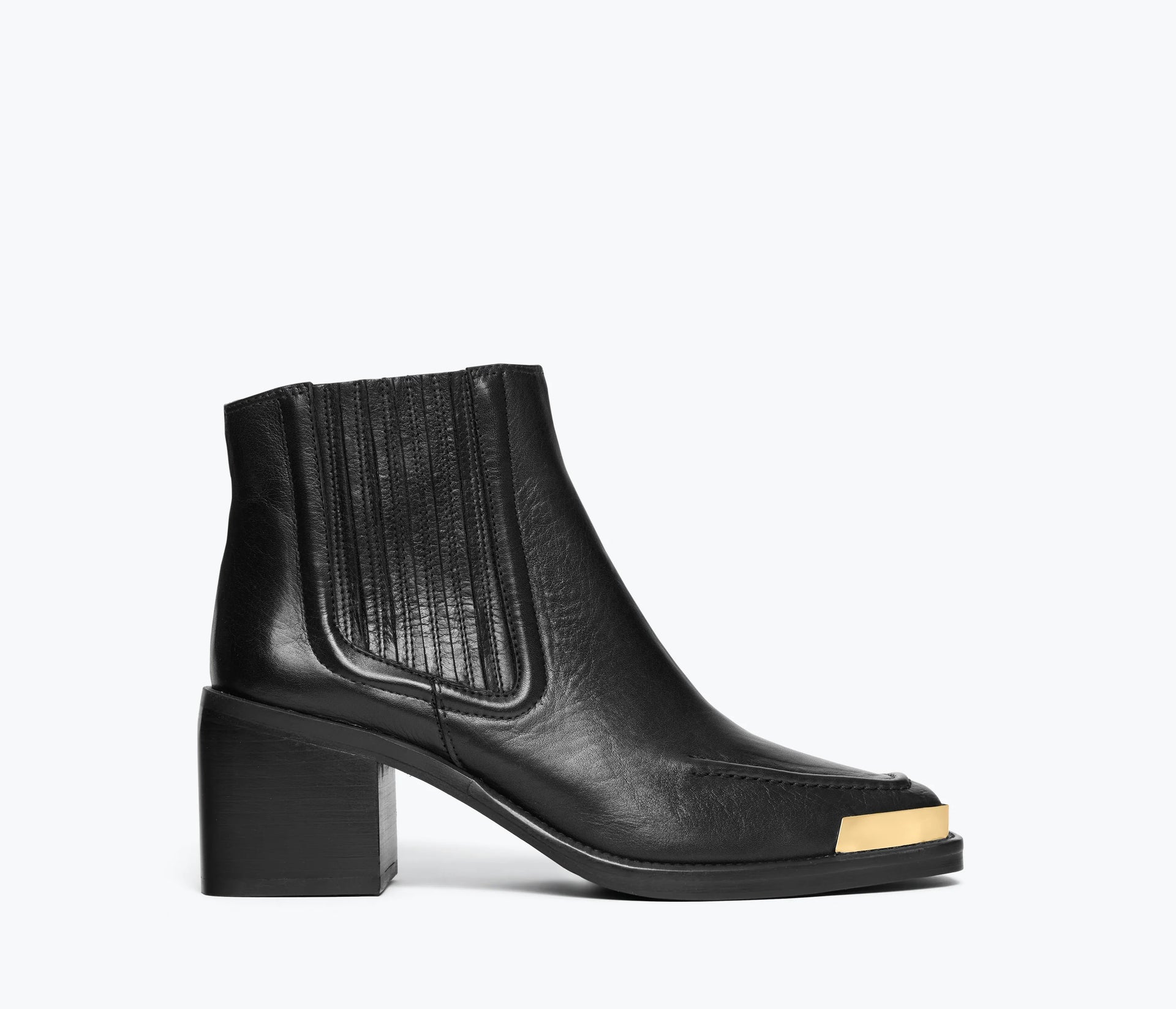 AMELIE LOW BOOT - BLACK CALF