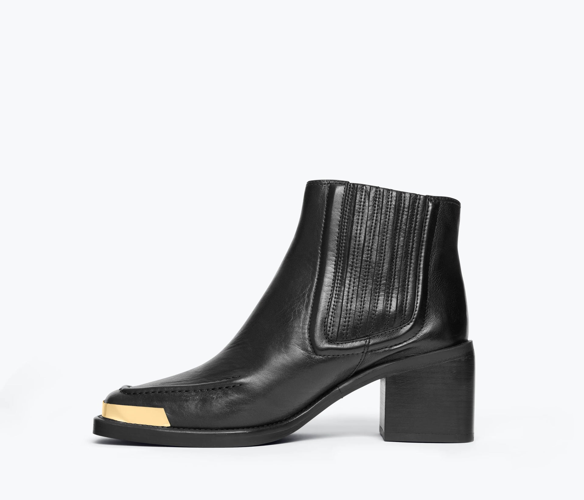 AMELIE LOW BOOT - BLACK CALF