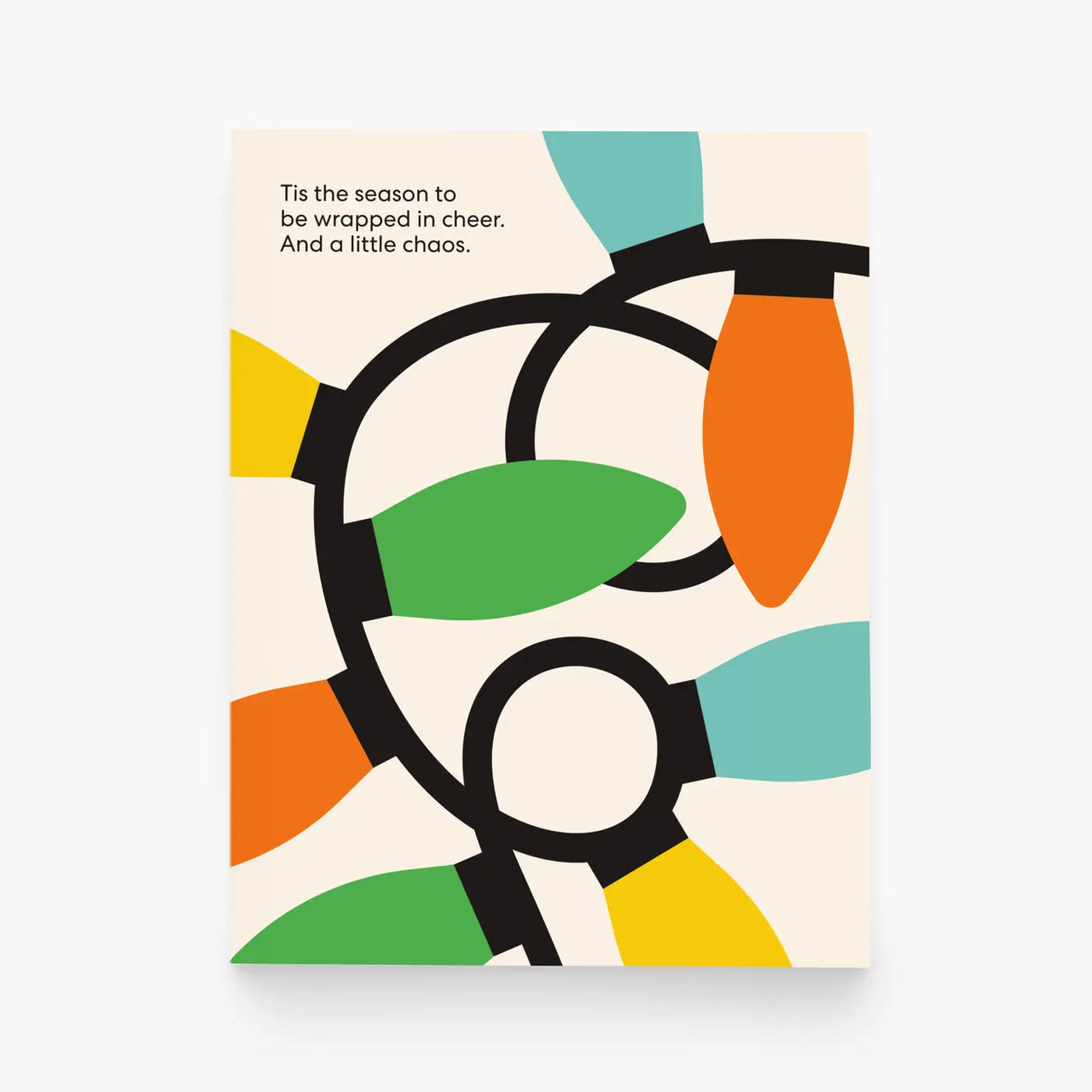 TANGLED CHRISTMAS LIGHTS CARD