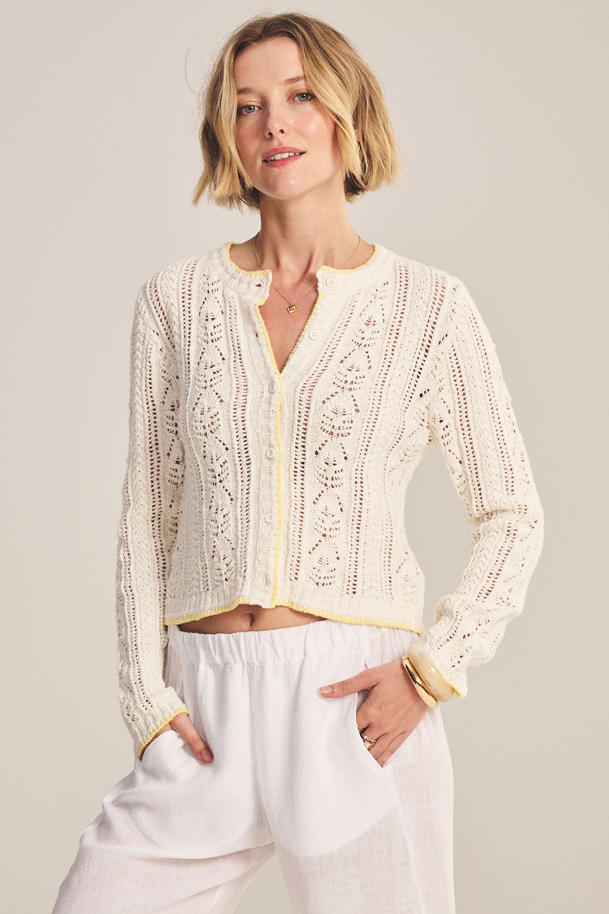 DAISY CARDIGAN - IVORY