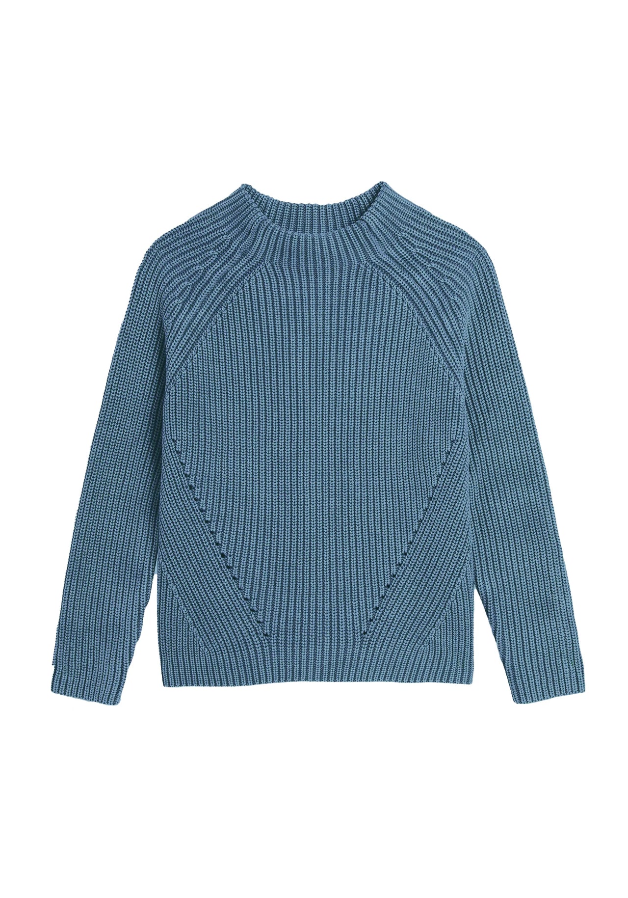DAPHNE WASHED COTTON SWEATER - DENIM