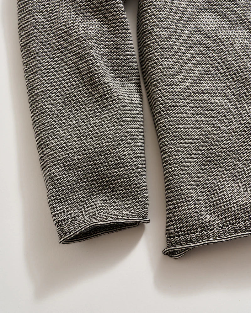 TUCK STRIPE CREW - BLACK