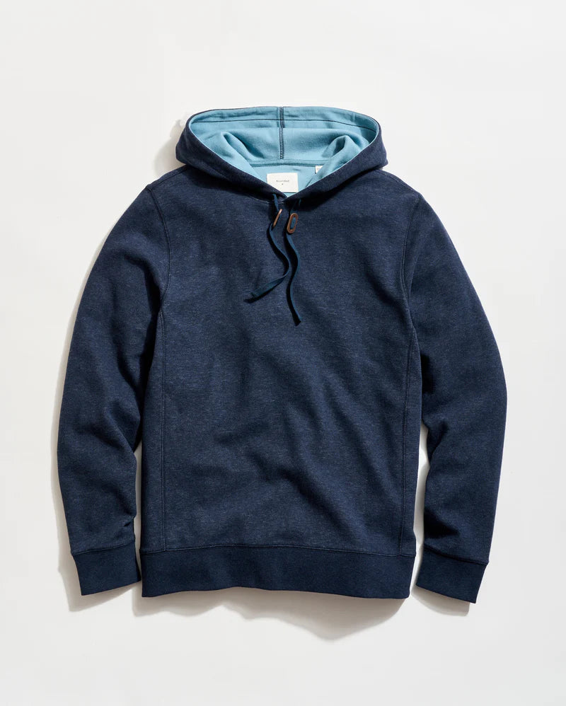 RIB HOODIE PULLOVER - CARBON BLUE