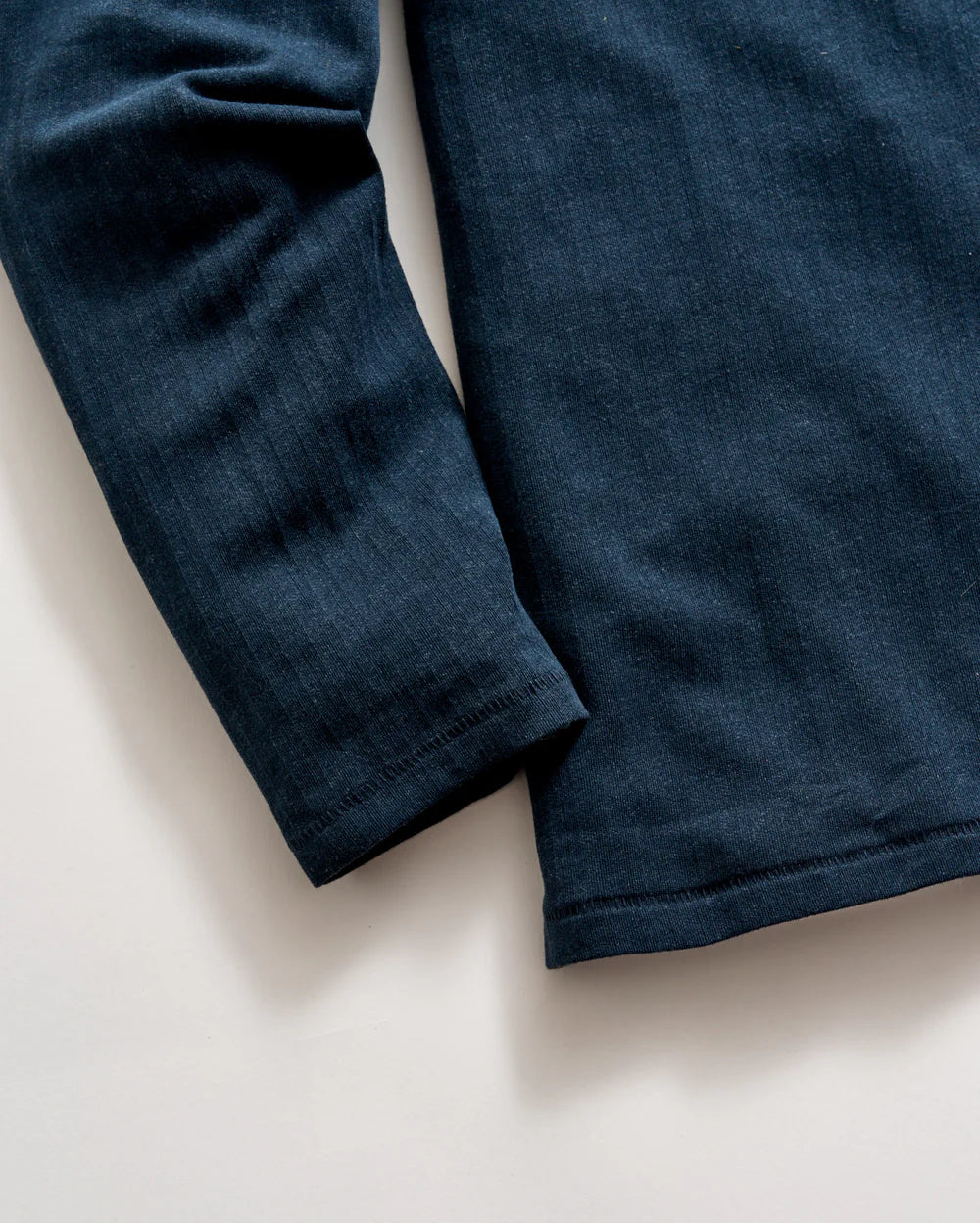 L/S HERRINGBONE POLO - CARBON BLUE