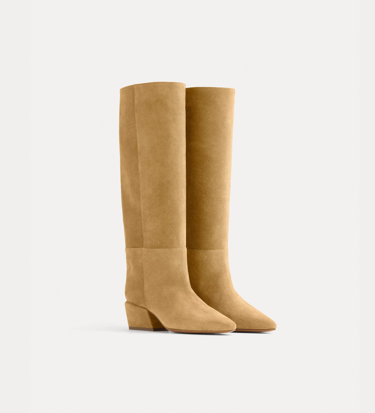 SUEDE HIGH BOOTS - AMBRA