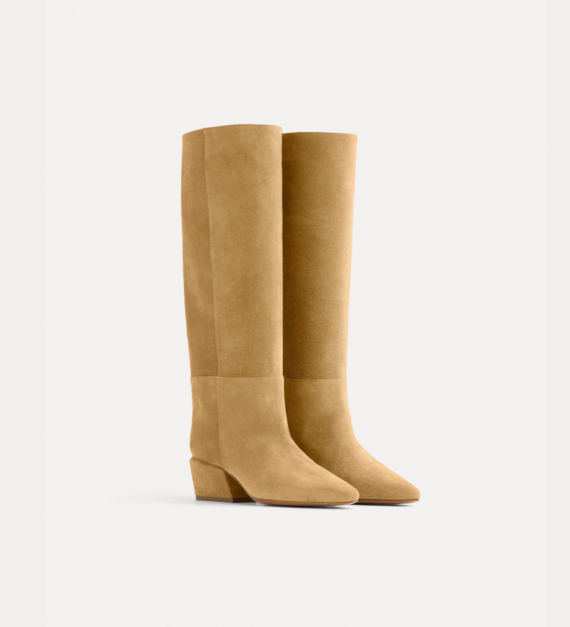 SUEDE HIGH BOOTS - AMBRA