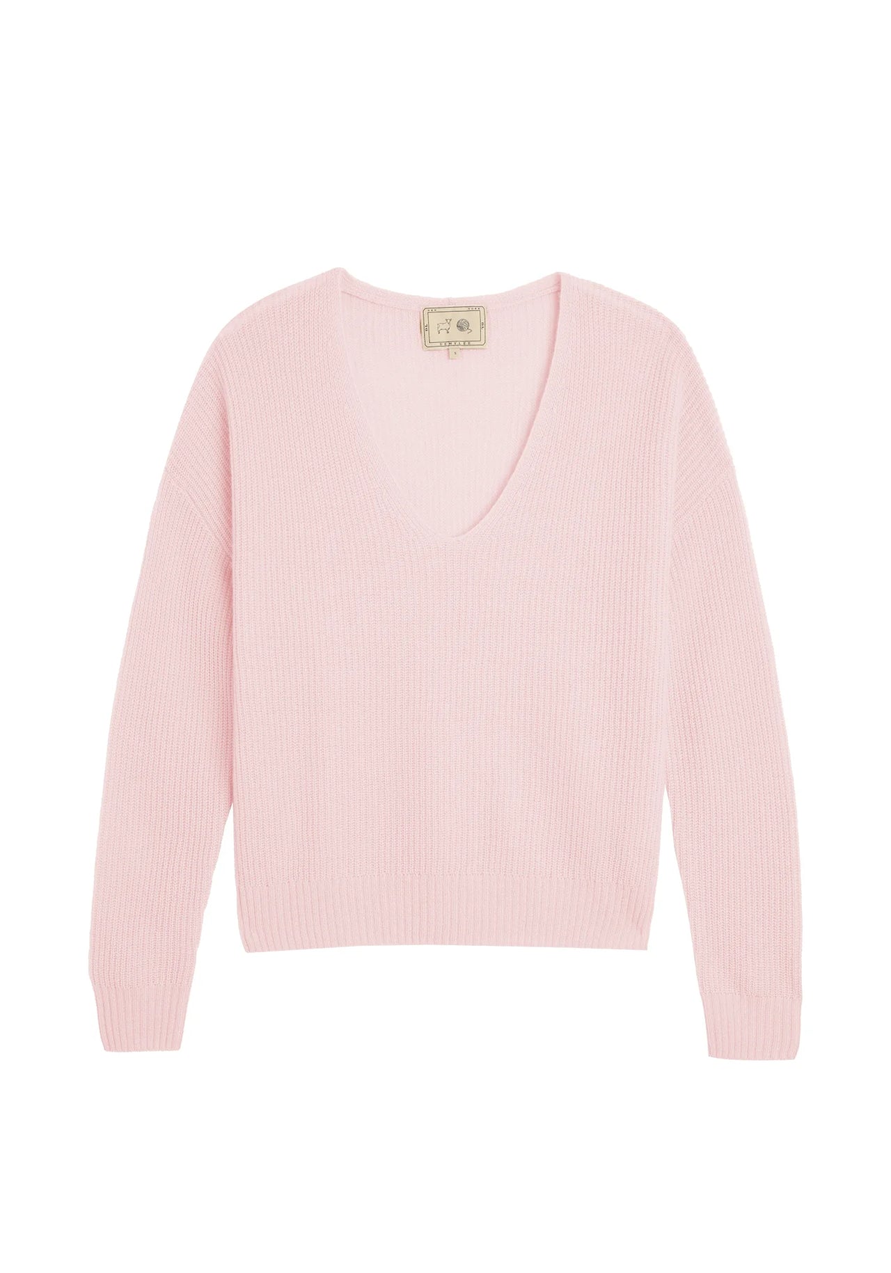 HARPER CASHMERE SWEATER - PETAL