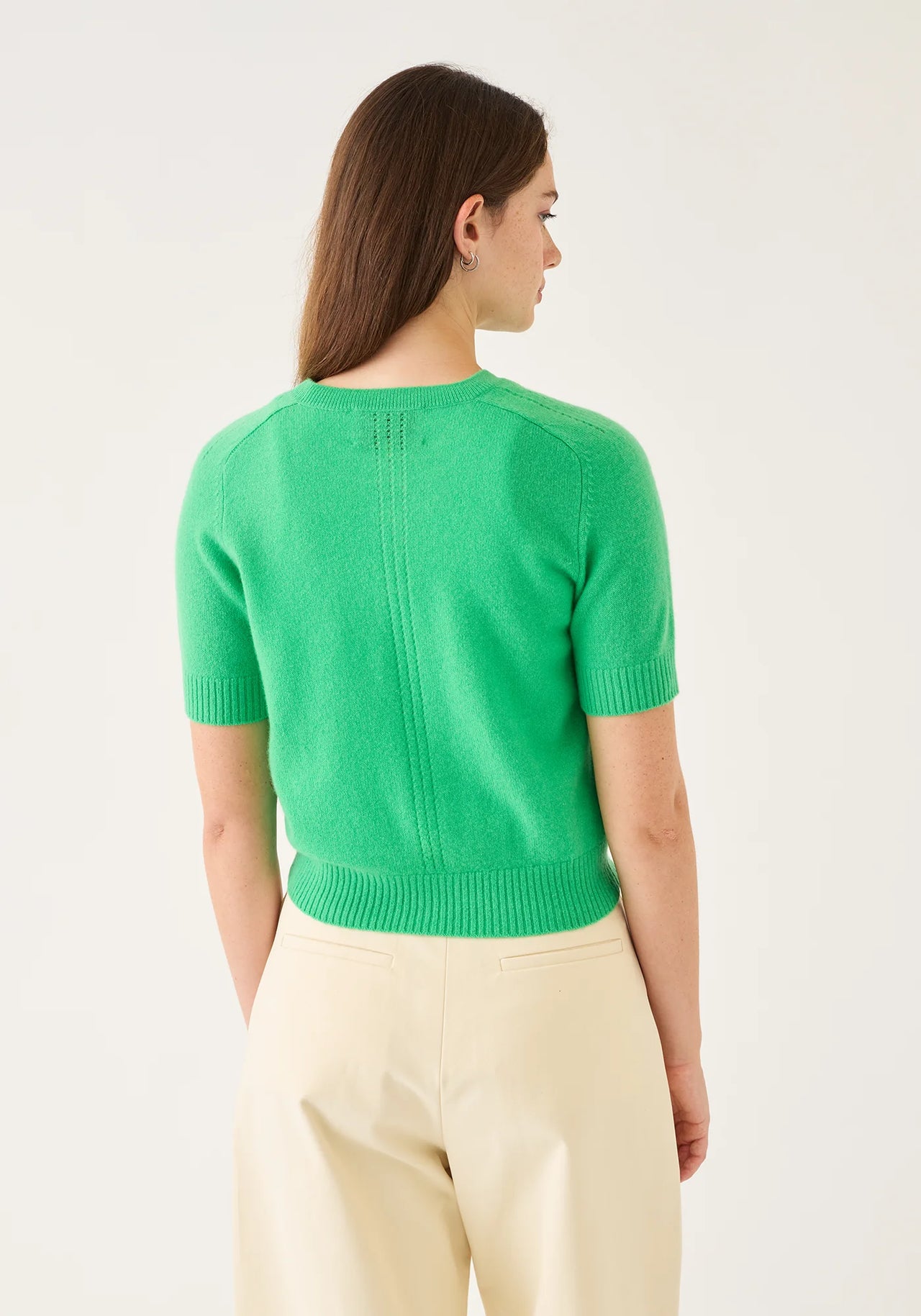 KYLA CASHMERE TOP - VERDANT