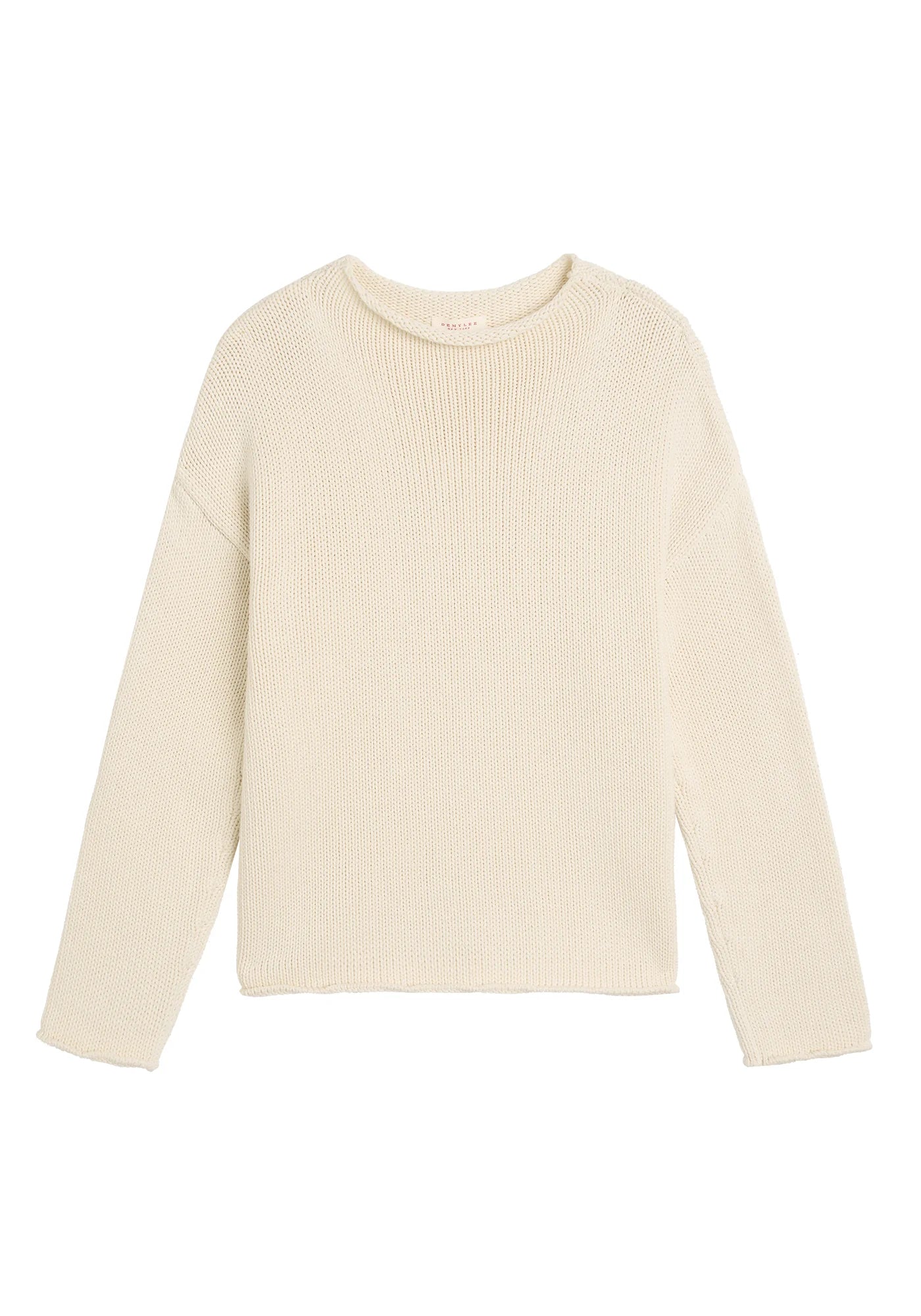 LAMIS WASHED COTTON SWEATER - OFF WHITE
