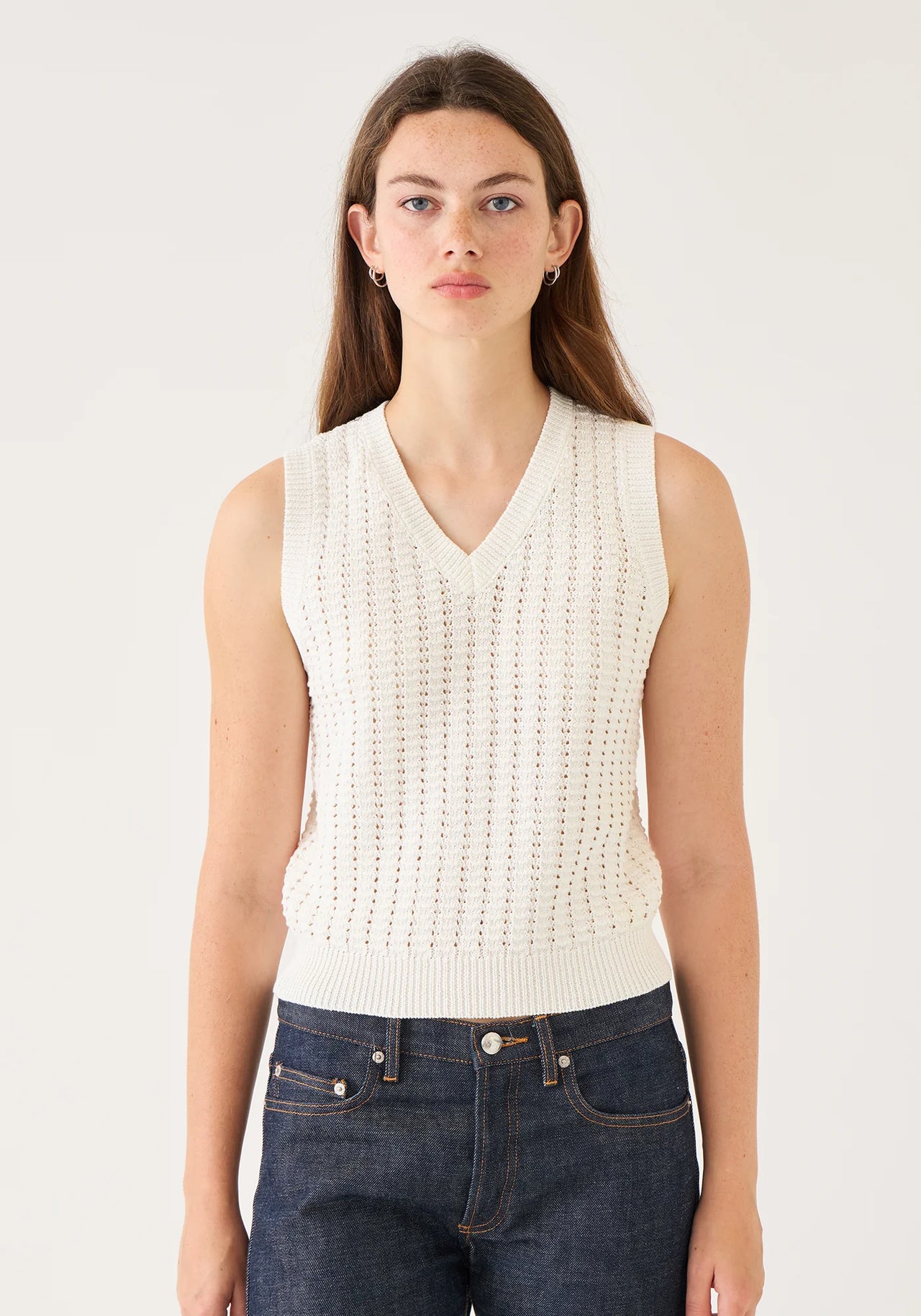 LAYLA CROCHET TOP - OFFWHITE
