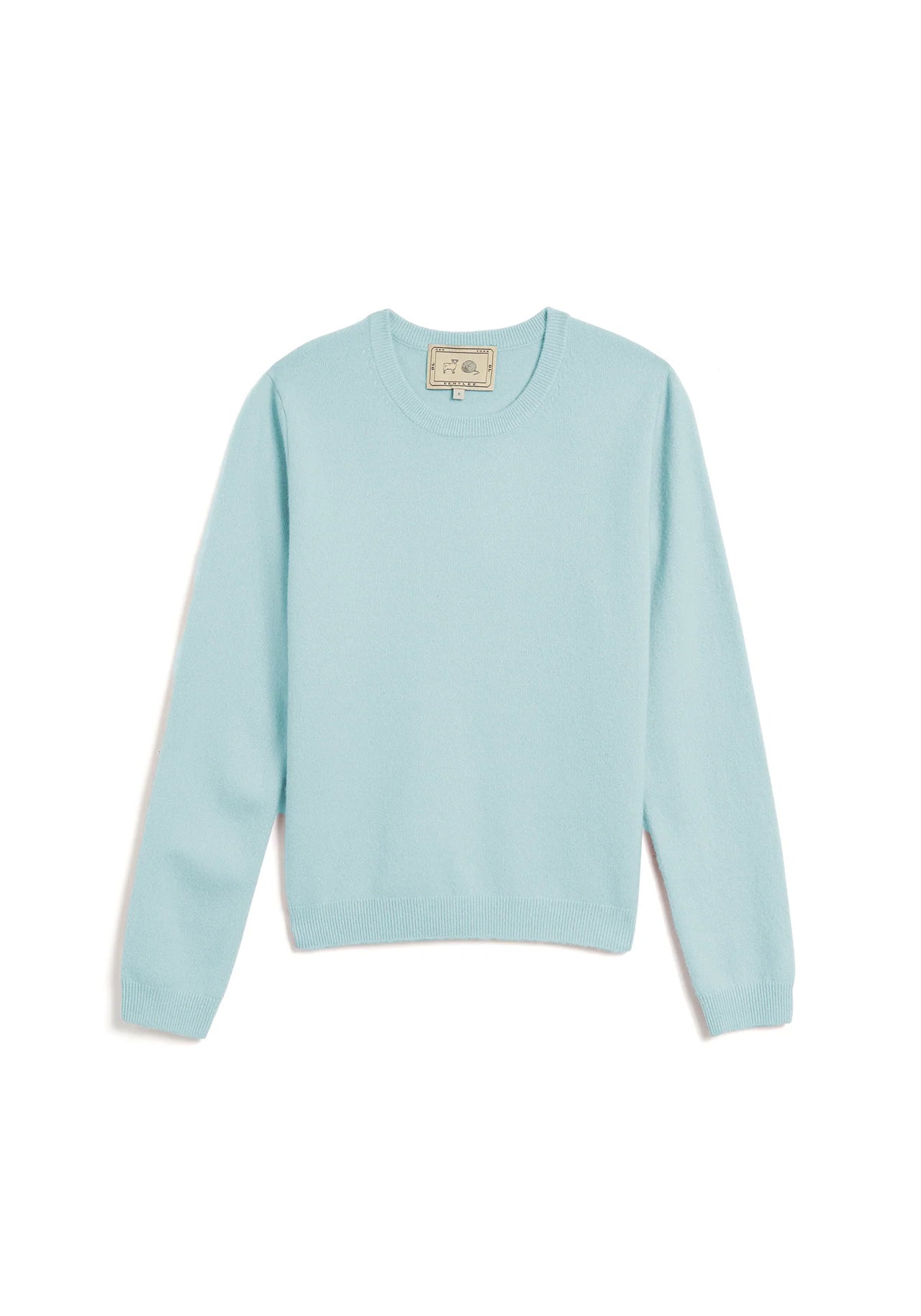 LULU CASHMERE SWEATER - MILKY BLUE