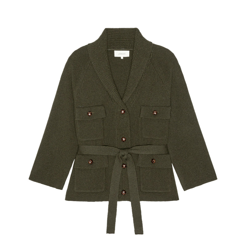 THE COMMANDER RIDING CARDIGAN - ARMY