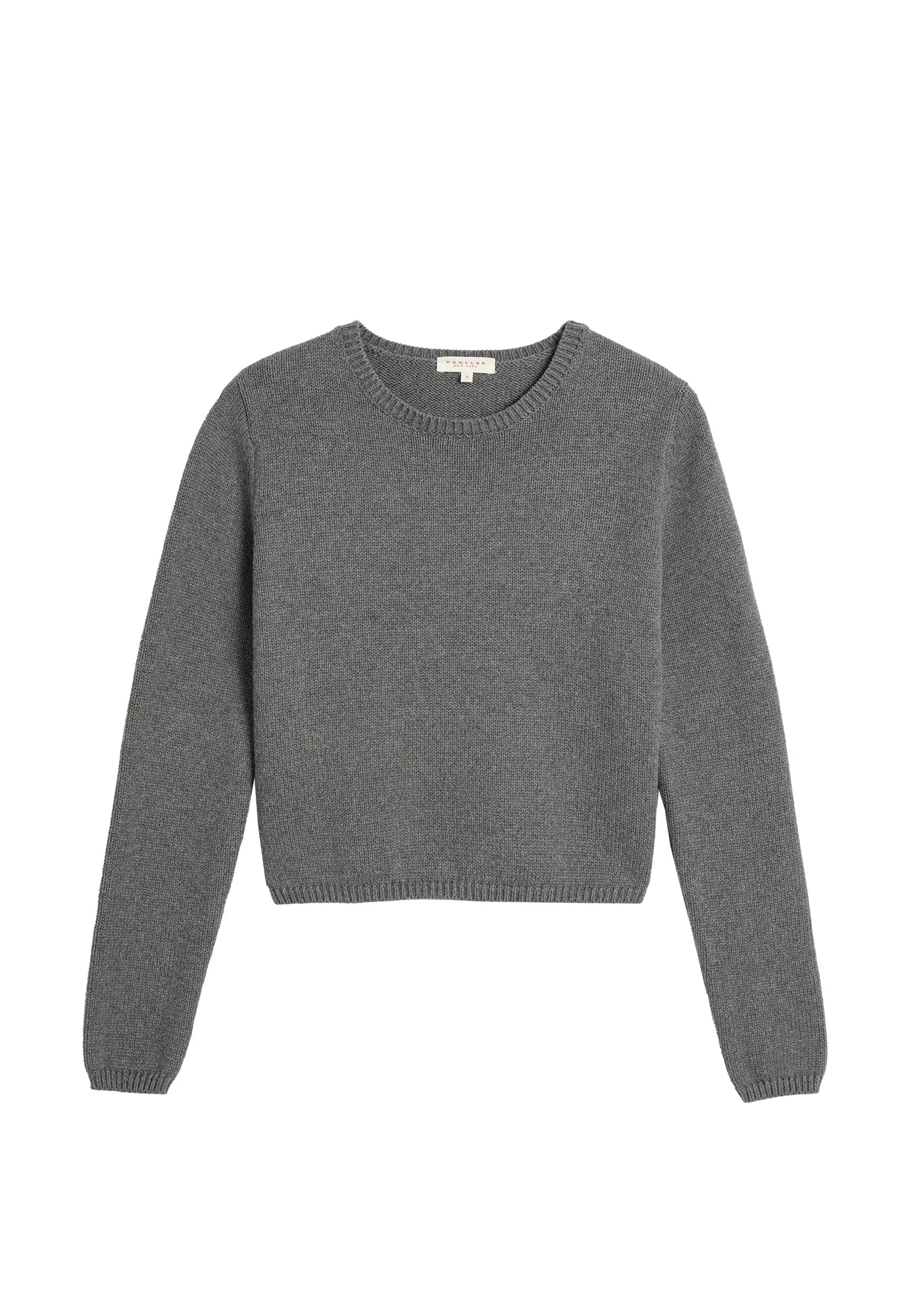 MELINA COTTON CASHMERE SWEATER - DARK HEATHER GREY