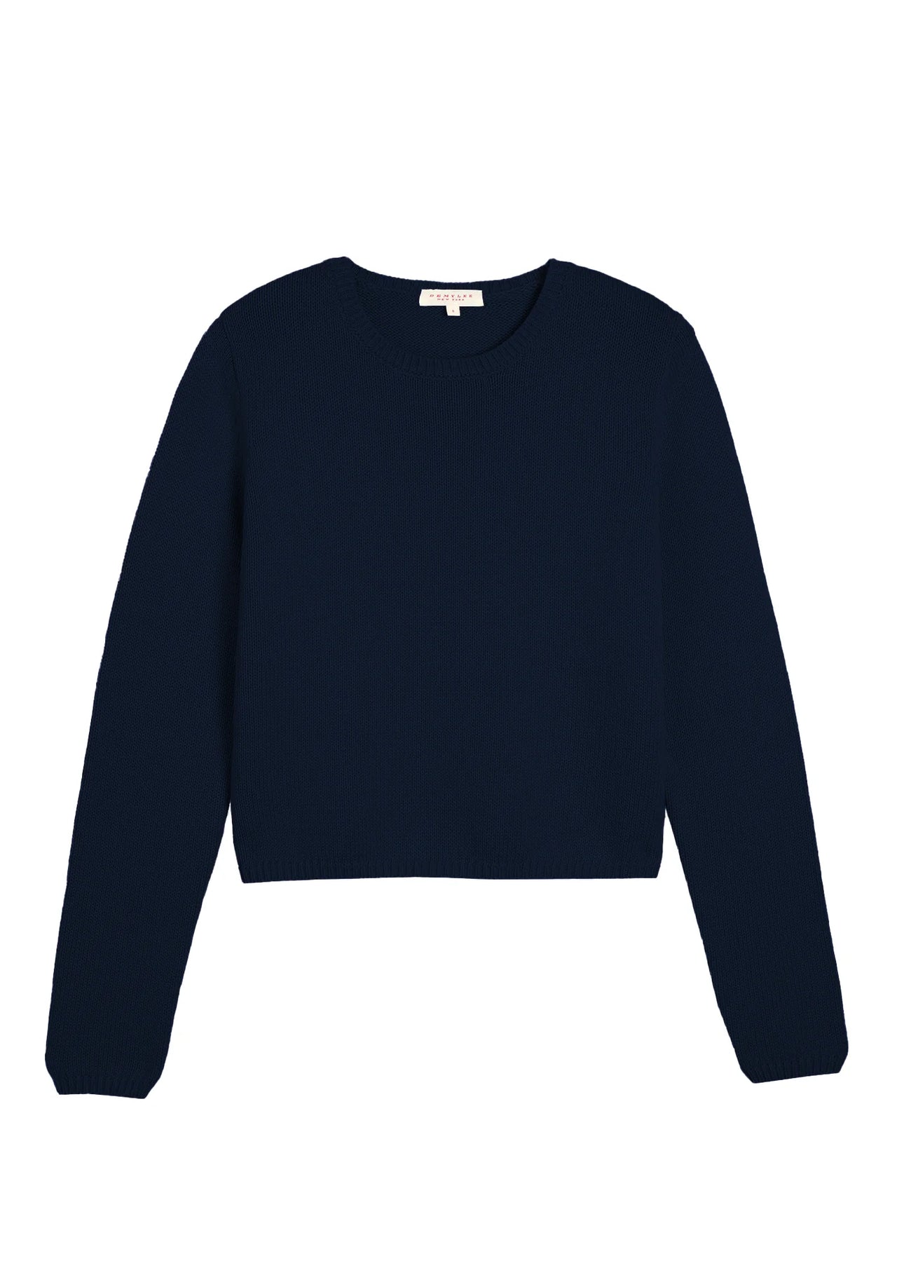 MELINA COTTON CASHMERE SWEATER - NAVY