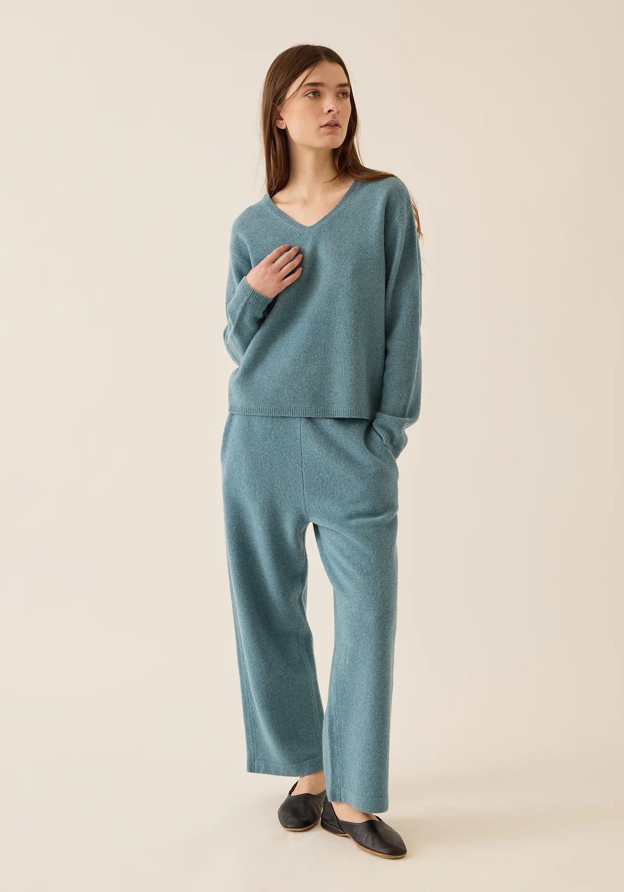 NOA PANT - HEATHER BLUE