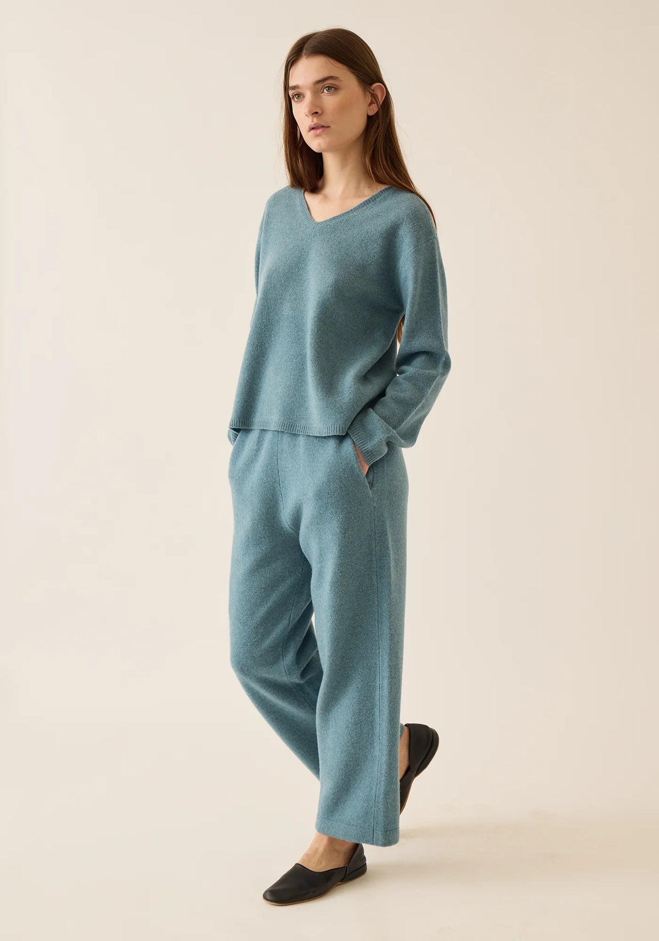 NOA PANT - HEATHER BLUE
