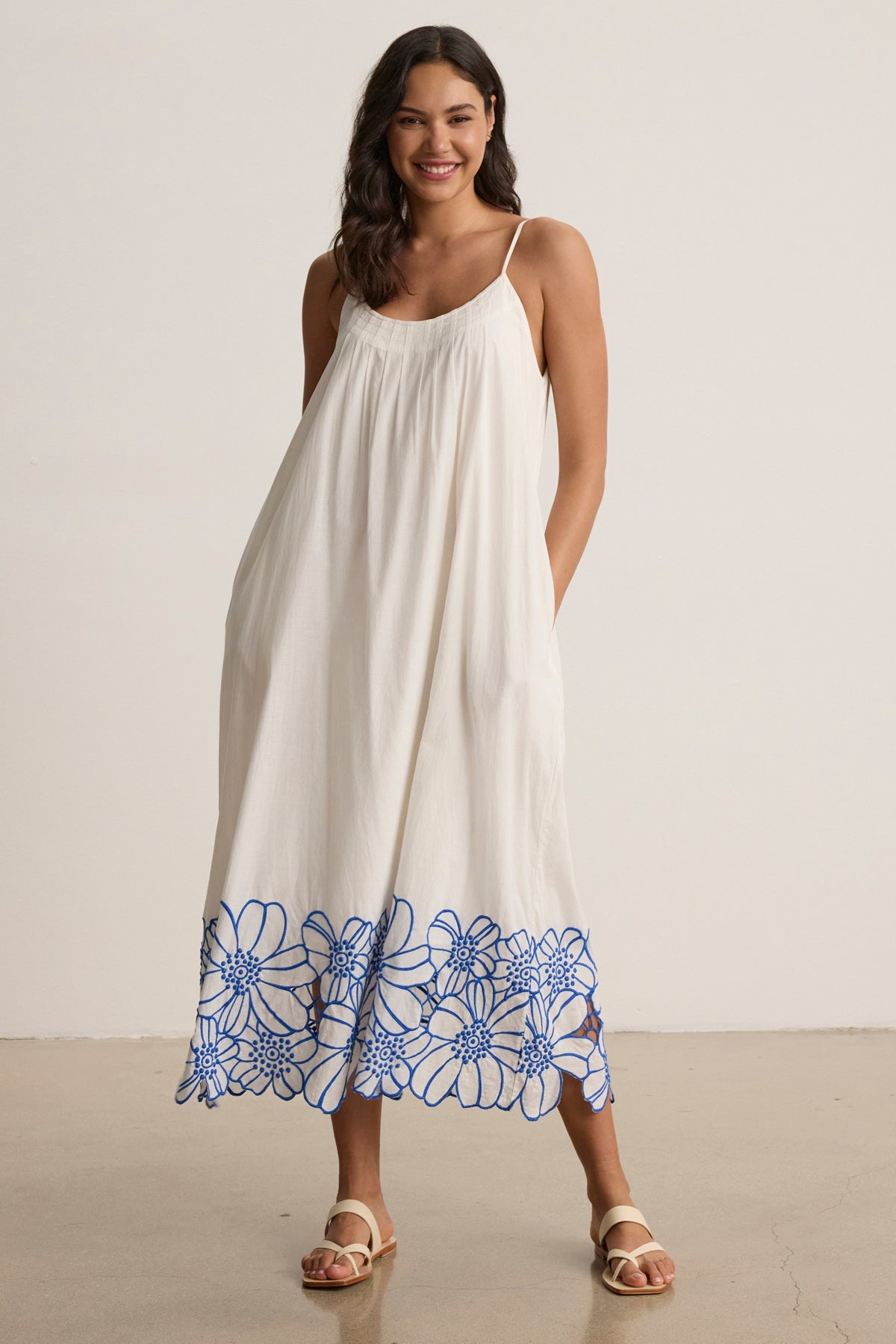 JULIETTE EMBROIDERED DRESS - CREAM