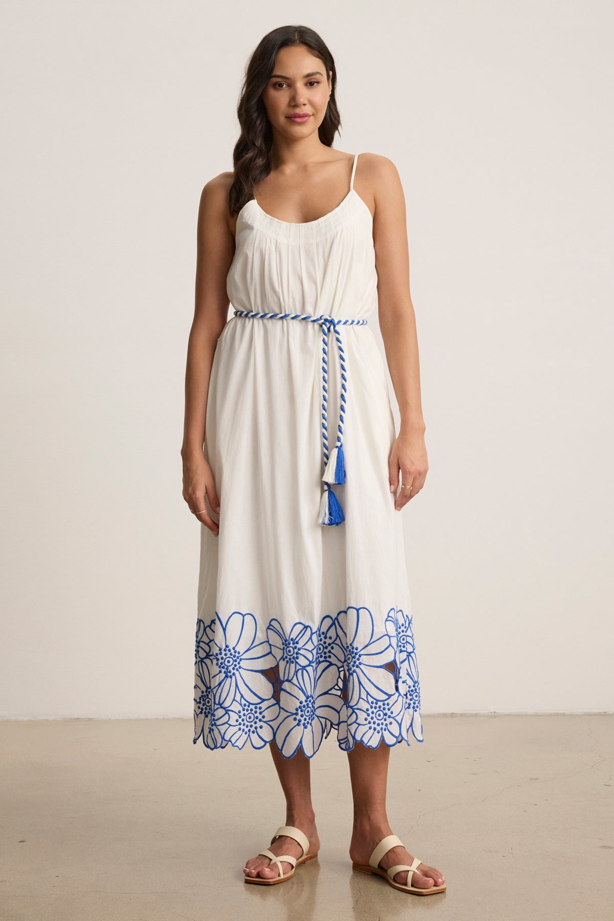 JULIETTE EMBROIDERED DRESS - CREAM
