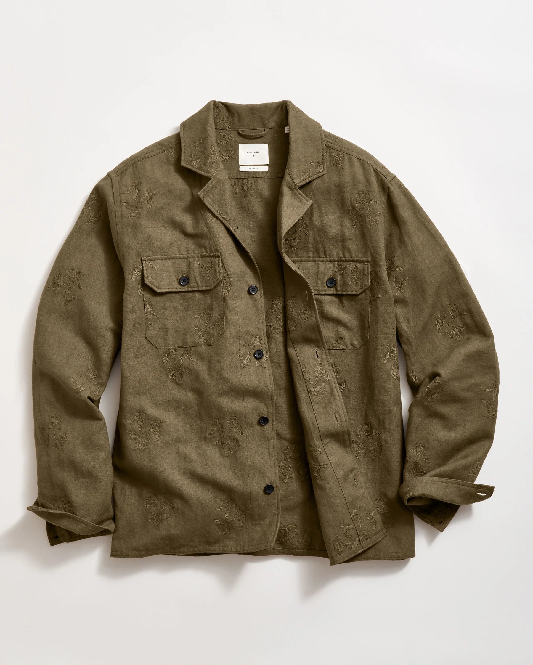 PELICAN GULF EMB OVERSHIRT OLIVE Assembly Showroom