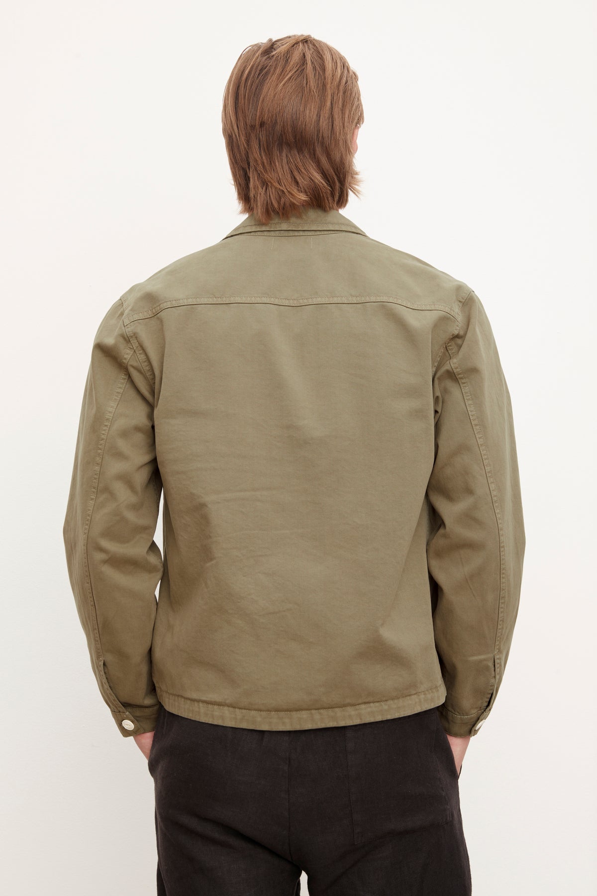 FLANNERY SANDED TWILL JACKET - GRAVEL