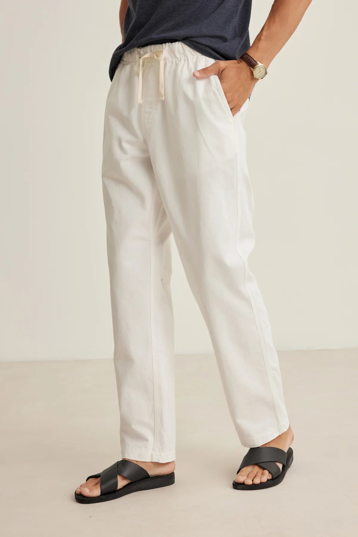 BRANSON TWILL PANT - WHITE