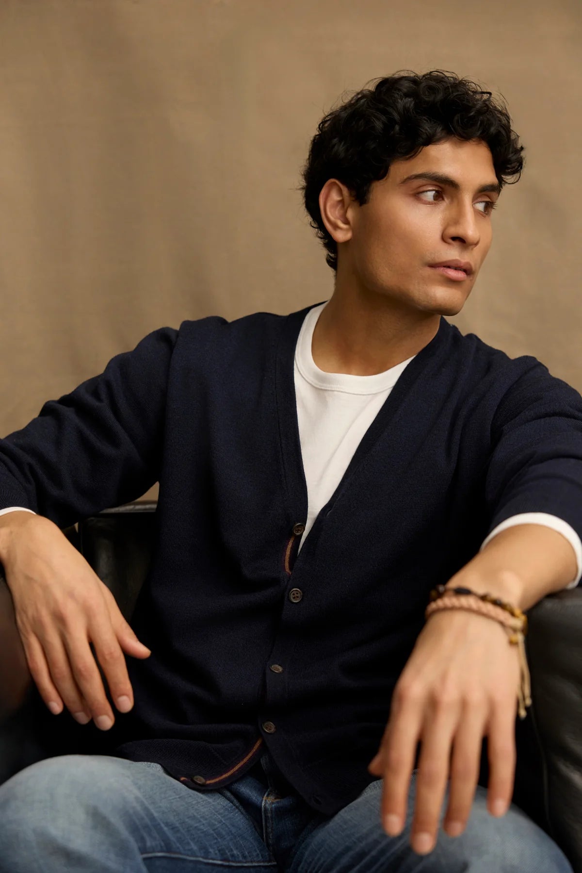 SILVIO CARDIGAN - NAVY