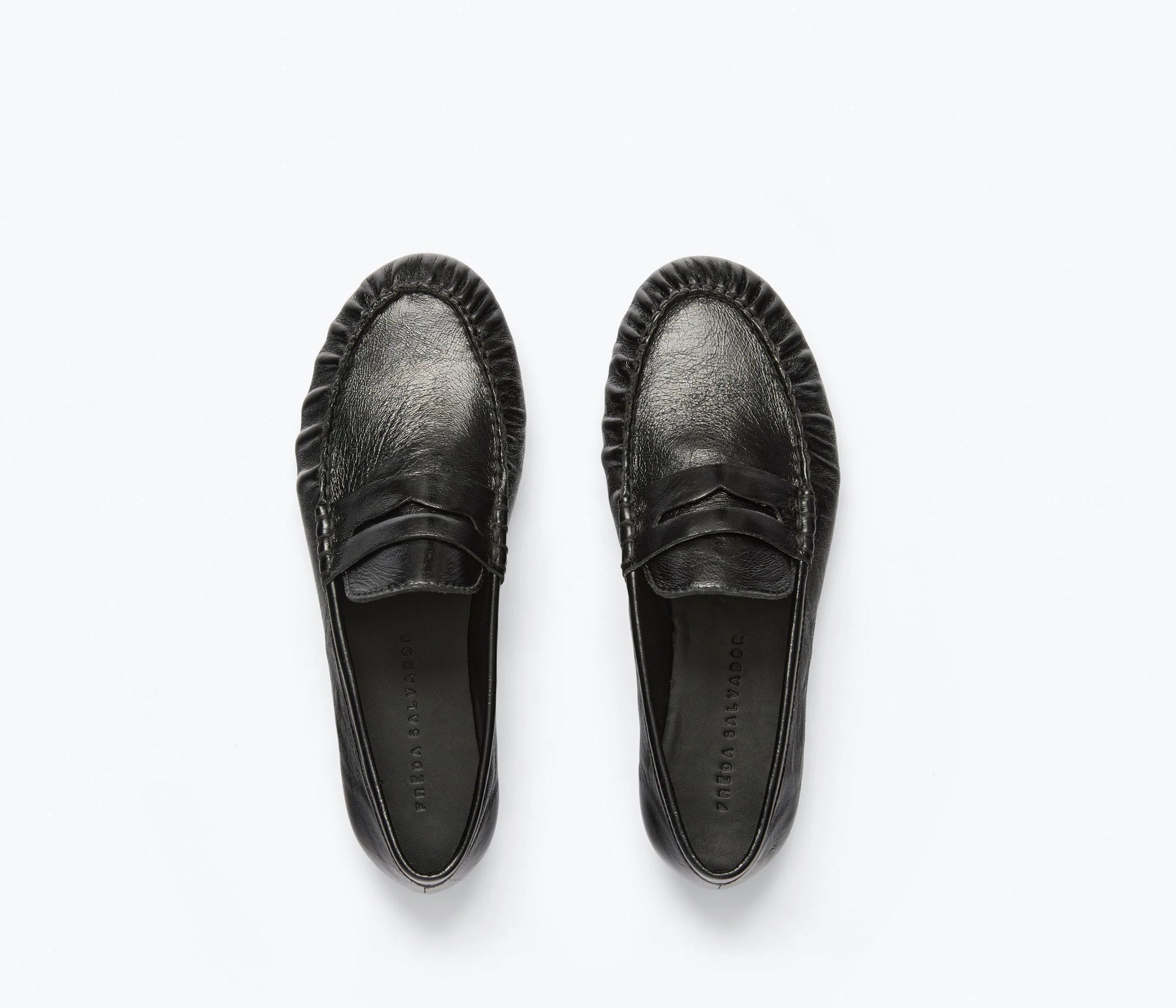 SYDNEY LOAFER - BLACK CRINKLE