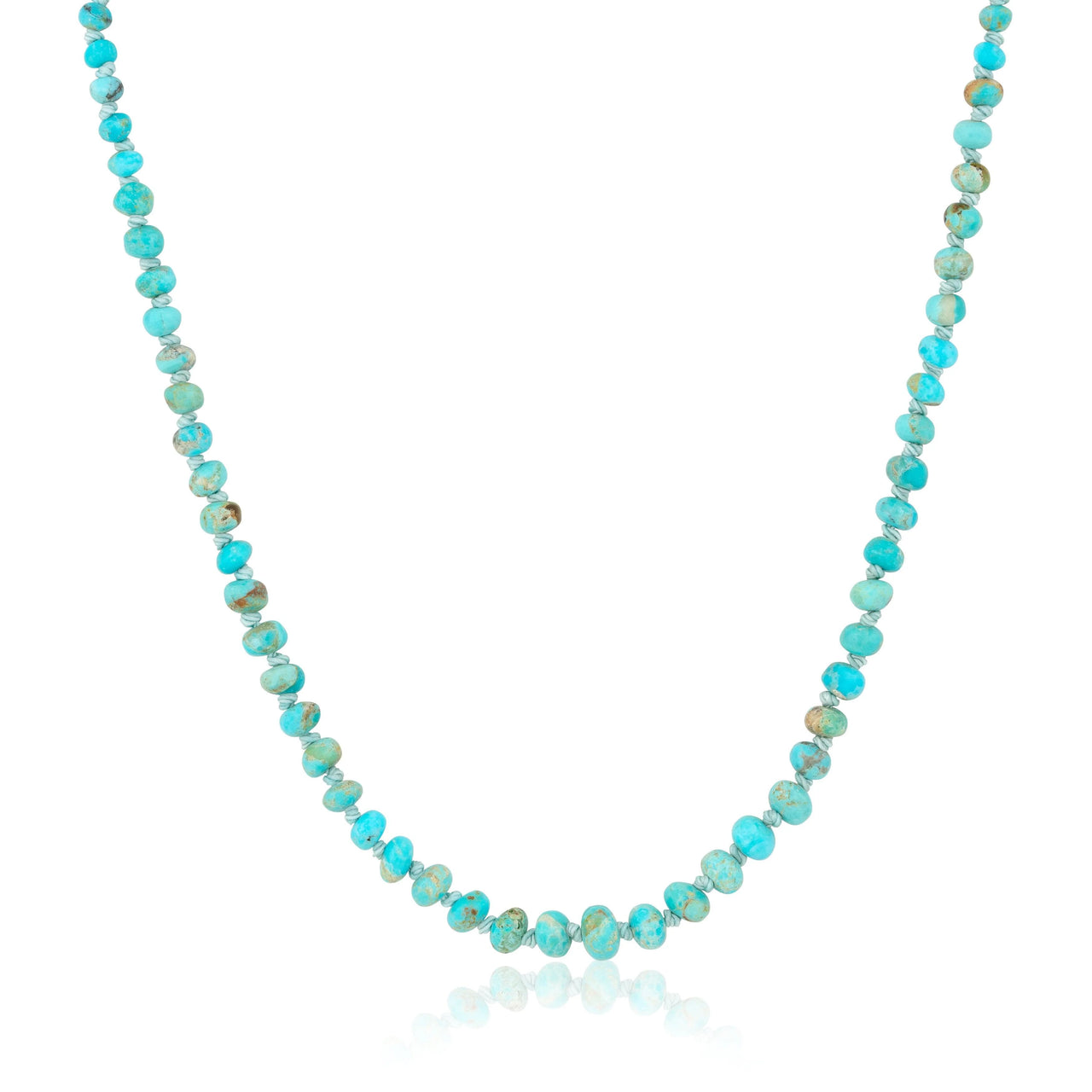 KNOTTED CANDY NECKLACE - TURQUOISE