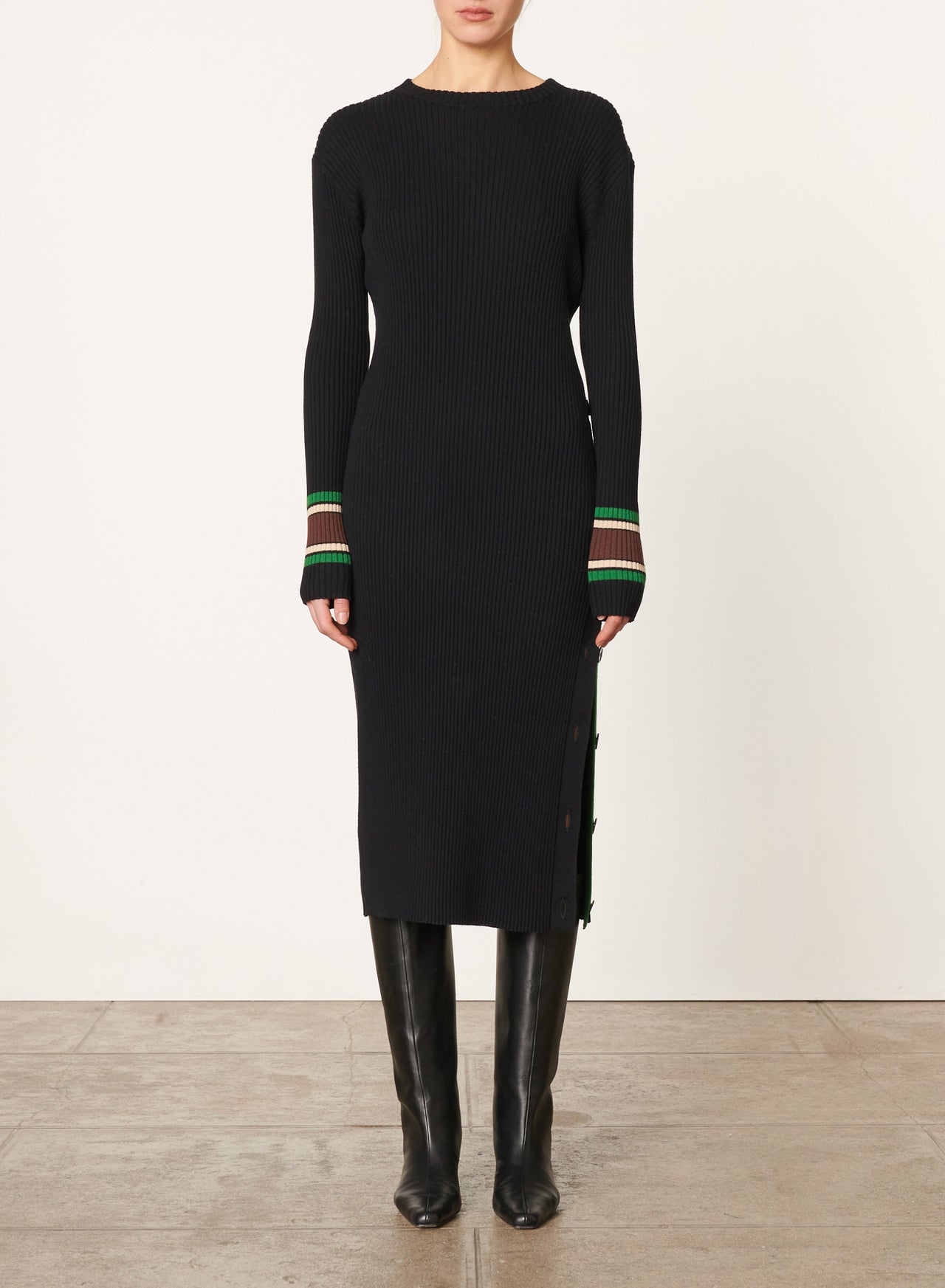 DAGMAR SWEATER DRESS - BLACK