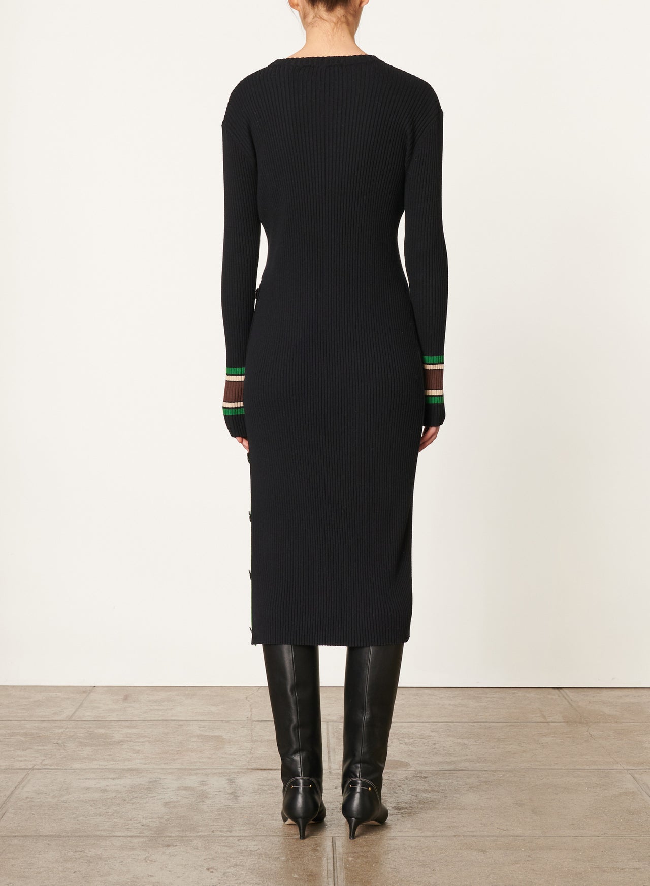 DAGMAR SWEATER DRESS - BLACK