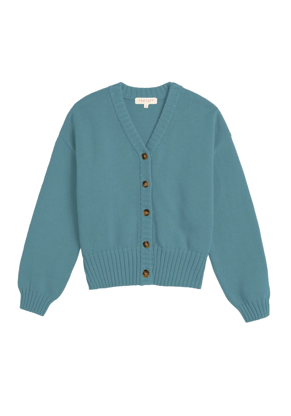 VIVIAN COTTON CARDIGAN - LAKE BLUE