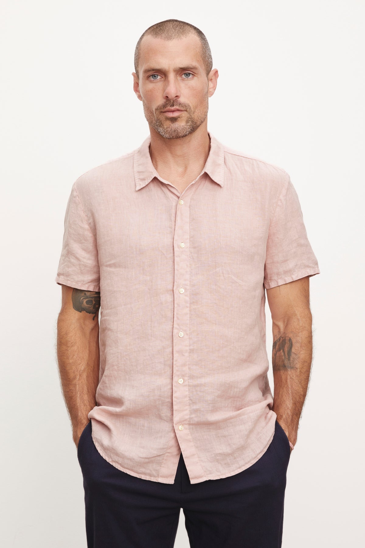 MACKIE LINEN SHIRT - PLUSH