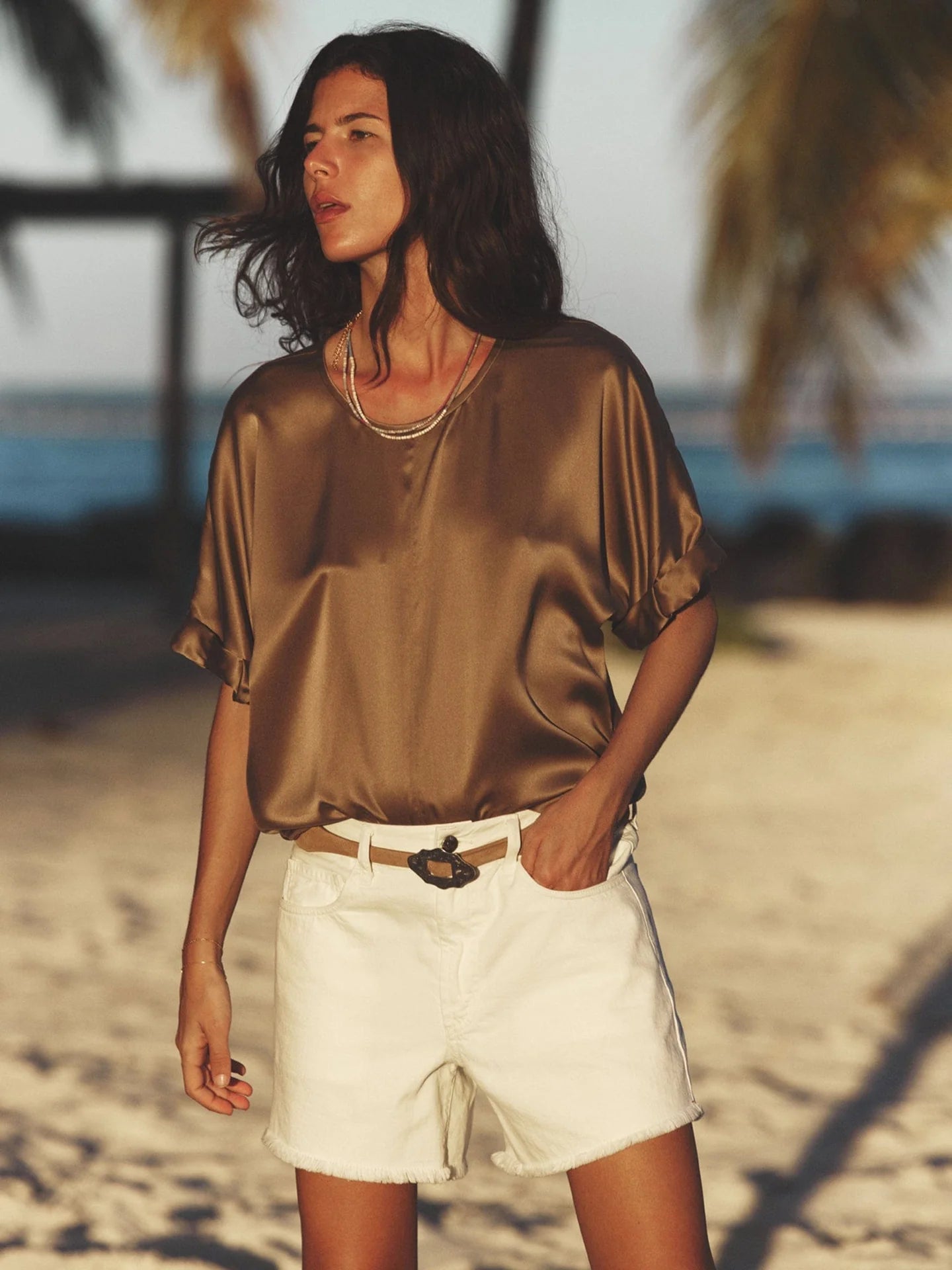 HAILEY SHORT - WHITE