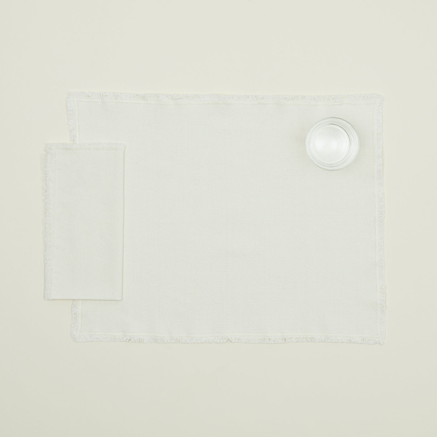 ESSENTIAL COTTON PLACEMATS - IVORY (SET OF 4)