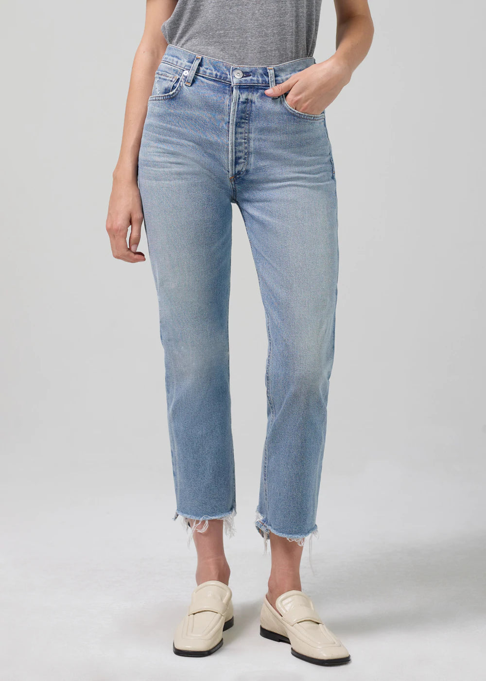 CHARLOTTE CROP HIGH RISE STRAIGHT - PARLAY