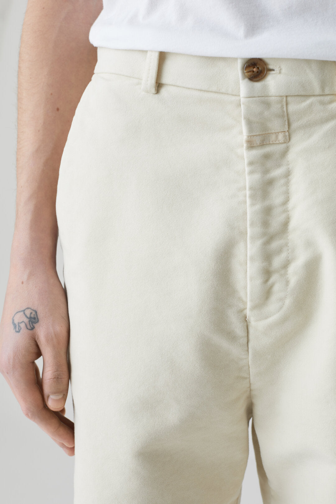 ATELIER TAPERED PANTS - IVORY