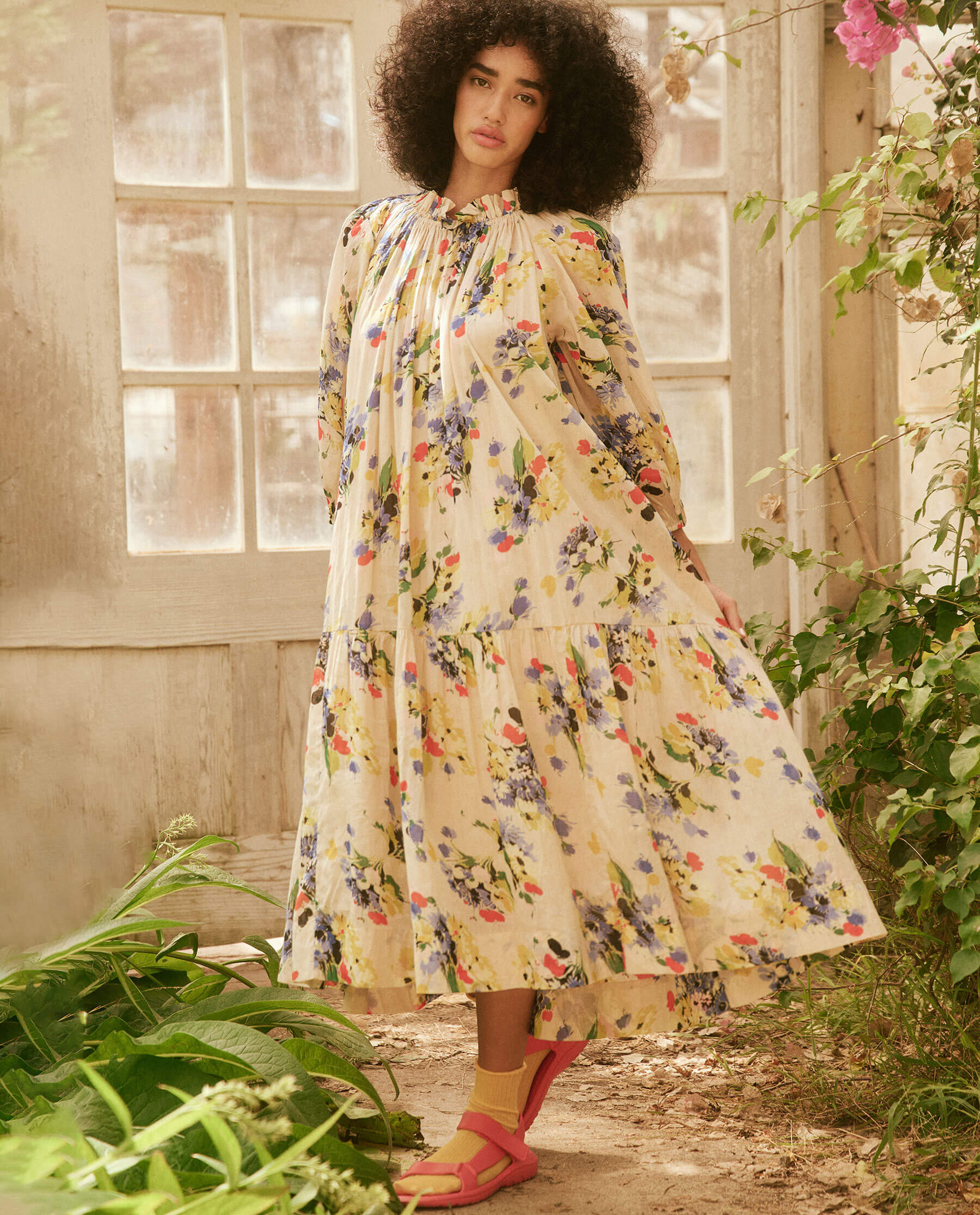 THE VICTORIAN DRESS - BRIGHT GROVE FLORAL